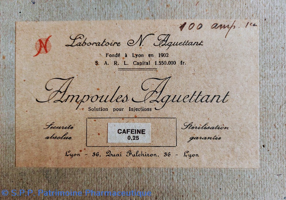 CAFÉINE 100 Ampoules à 0.25 AGUETTANT science pharmacie cafeine 100 ampoules a 0 25 aguettant