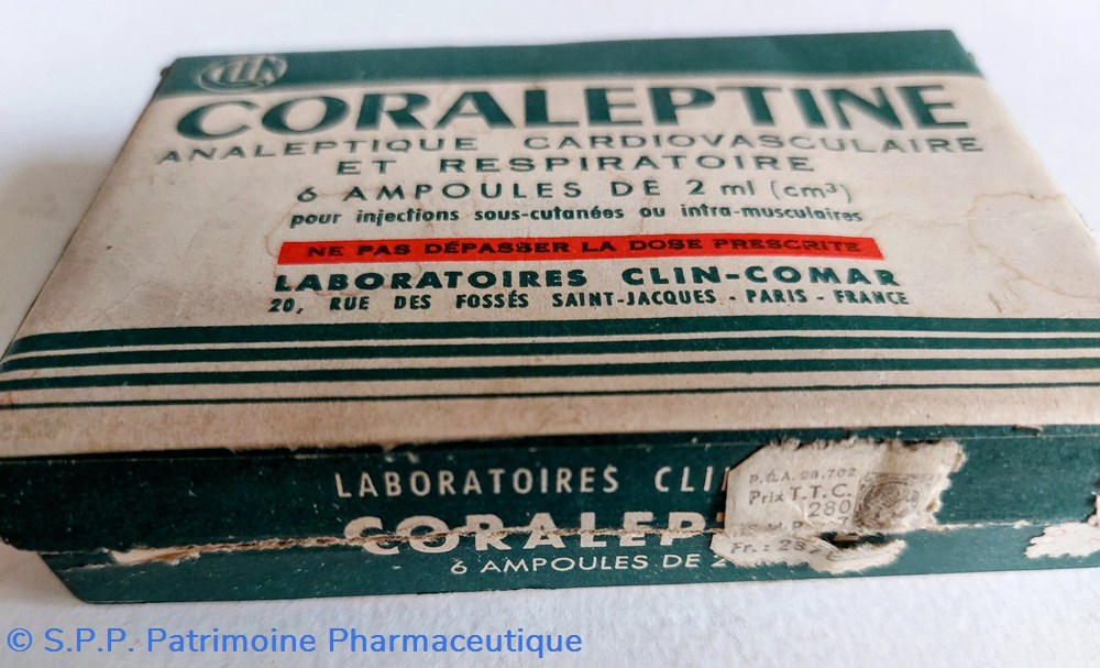 CORALEPTINE Lab. CLIN-COMAR 6 science pharmacie coraleptine lab clin comar