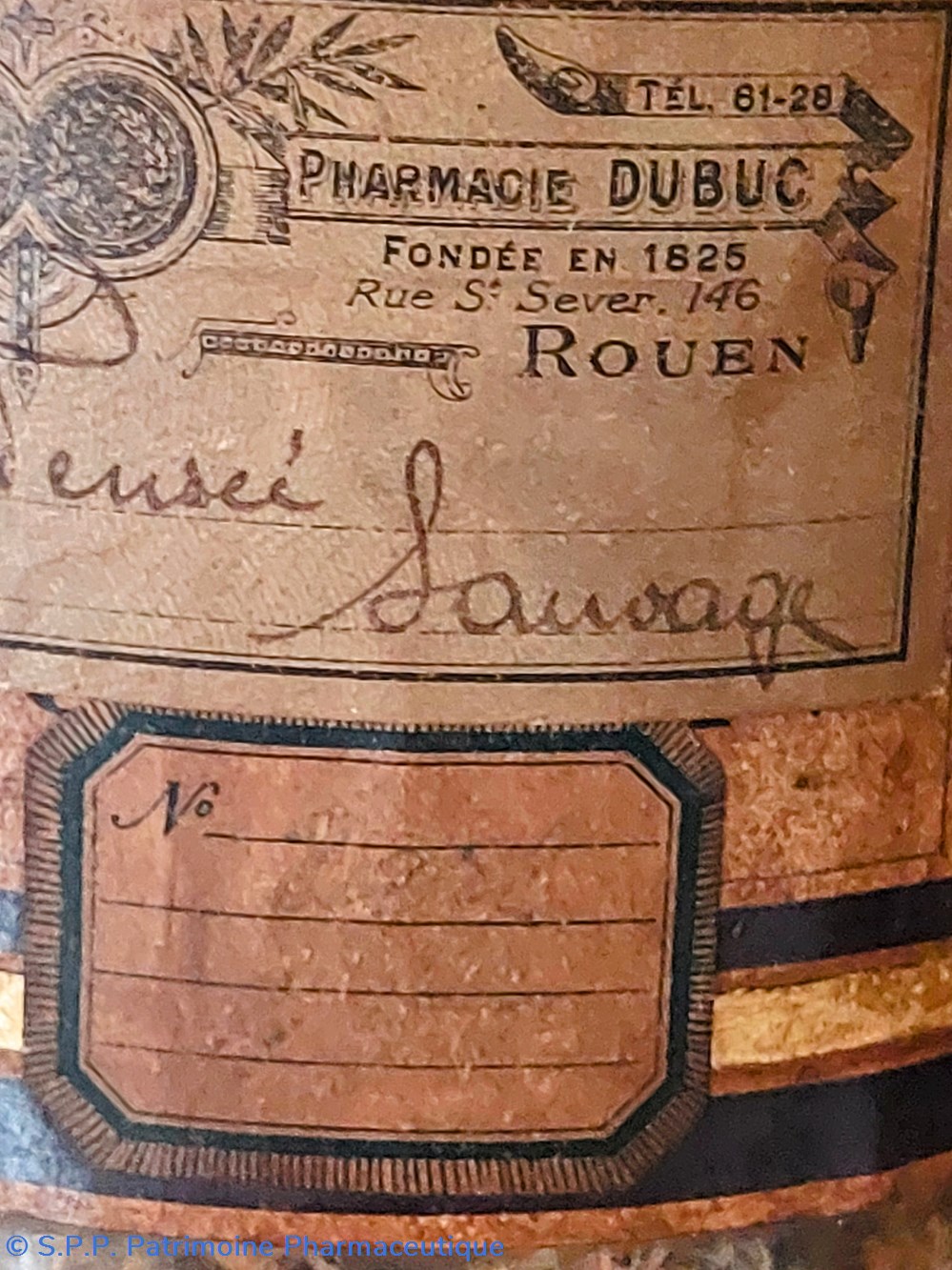 Flacon Herboristerie "Pensées Sauvages" 4 science pharmacie flacon herboristerie pensees sauvages