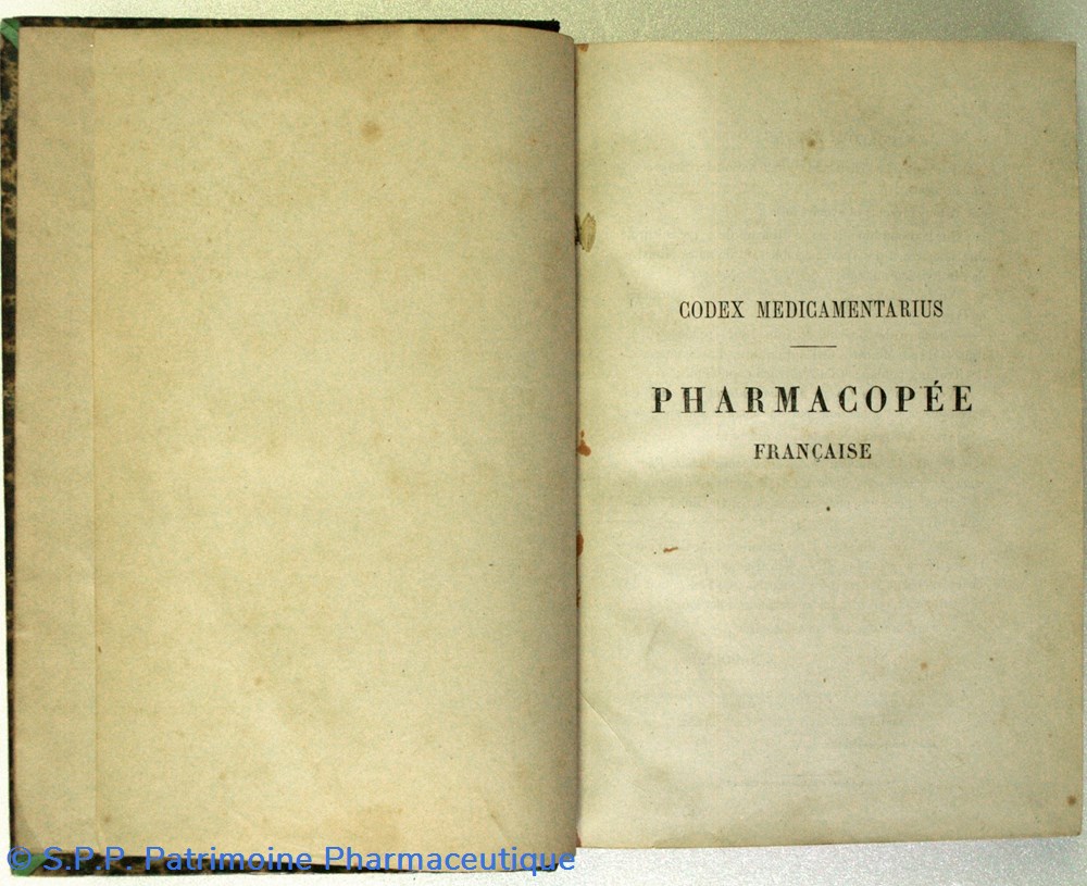 science pharmacie codex medicamentarius 1866 pharmacopee francaise