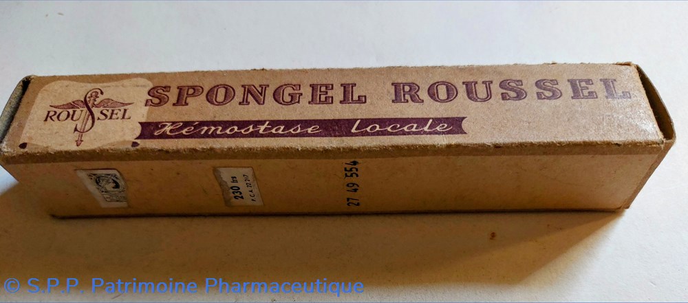 SPONGEL ROUSSEL - Éponge de gélatine 3 science pharmacie spongel roussel eponge de gelatine