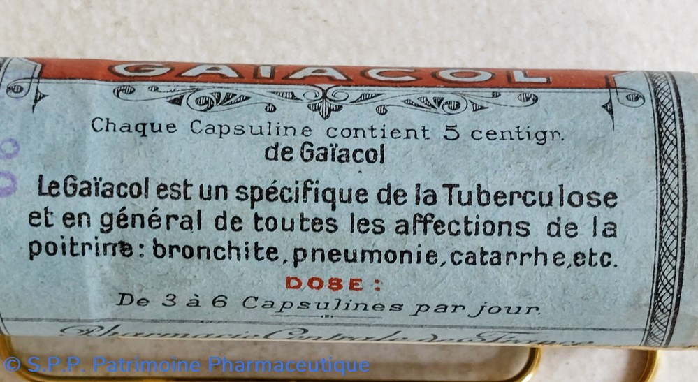 CAPSULES RONDES DE GAÏACOL 2 science pharmacie capsules rondes de gaiacol