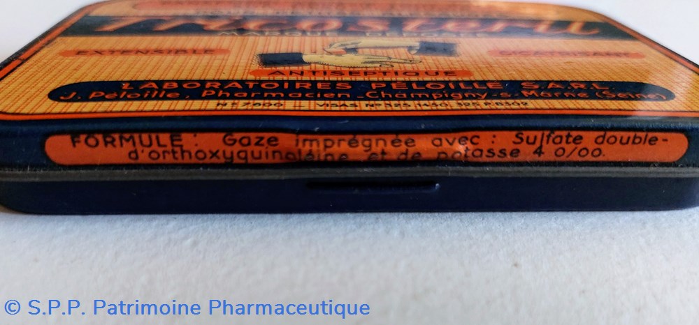 science pharmacie tricosteril boite metal