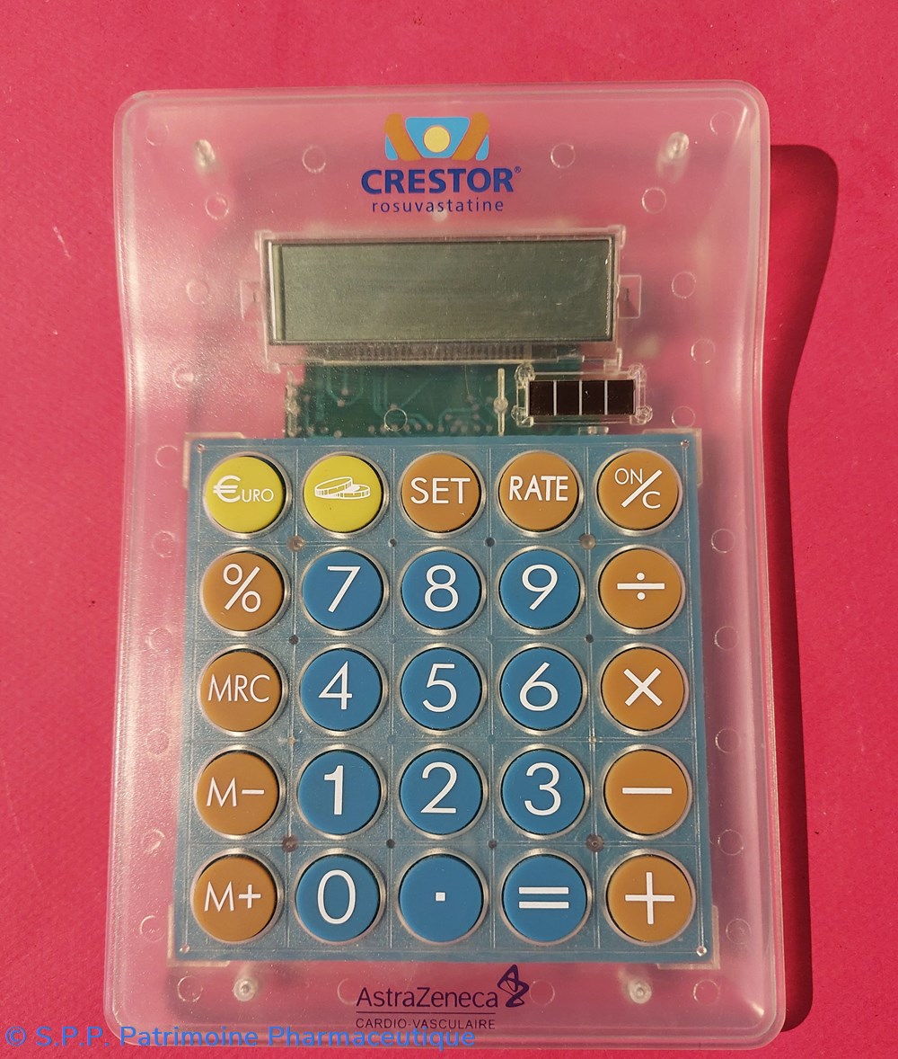 objets publicitaires calculatrice crestor 1 touche euro