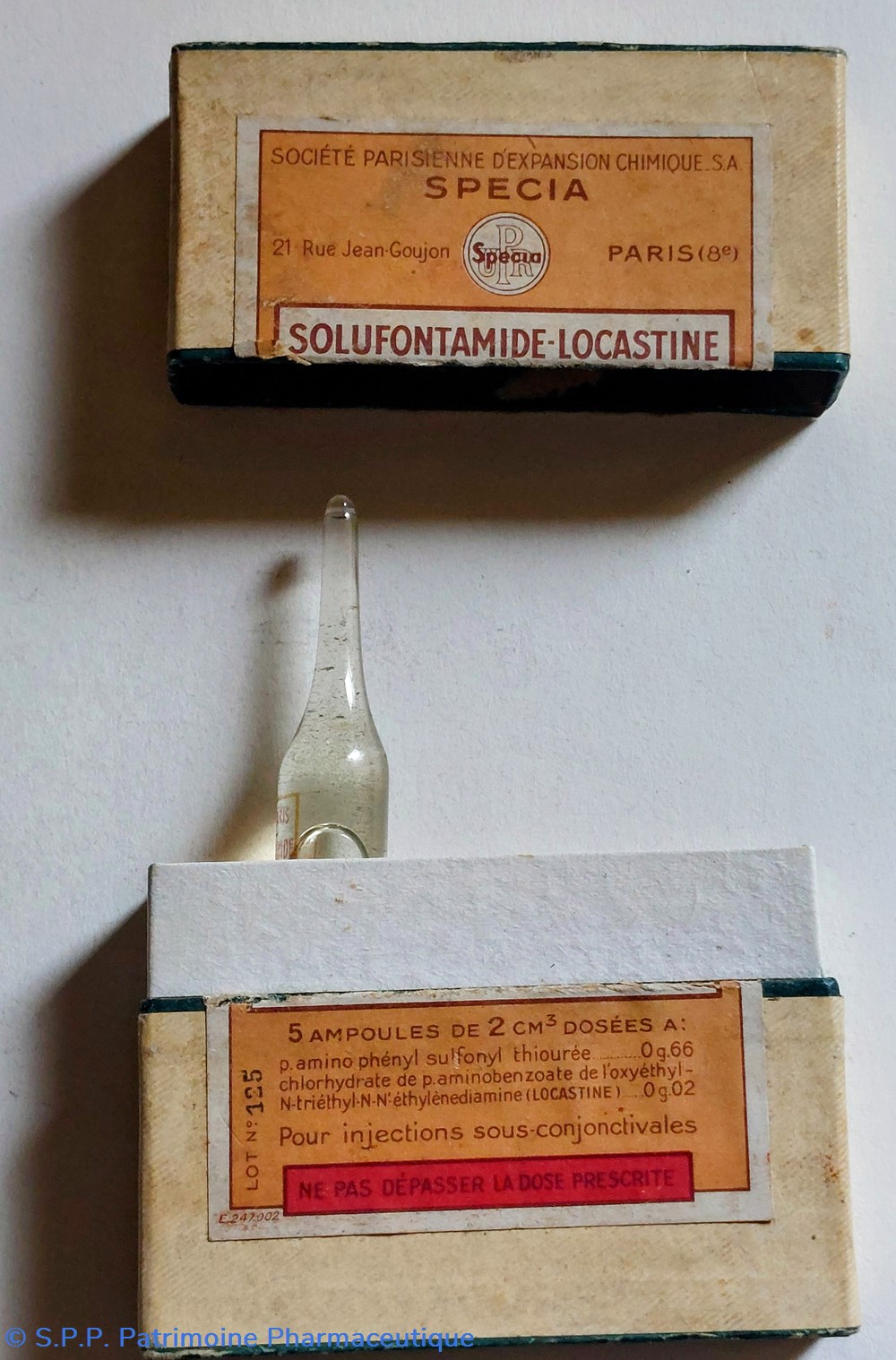 SOLUFONTAMIDE- LOCASTINE Ampoules 4 science pharmacie solufontamide locastine ampoules