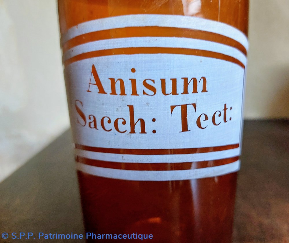 SN - Anisum Sacch : Tect: bouteille verre ambré 4 science pharmacie sn anisum sacch tect bouteille verre ambre
