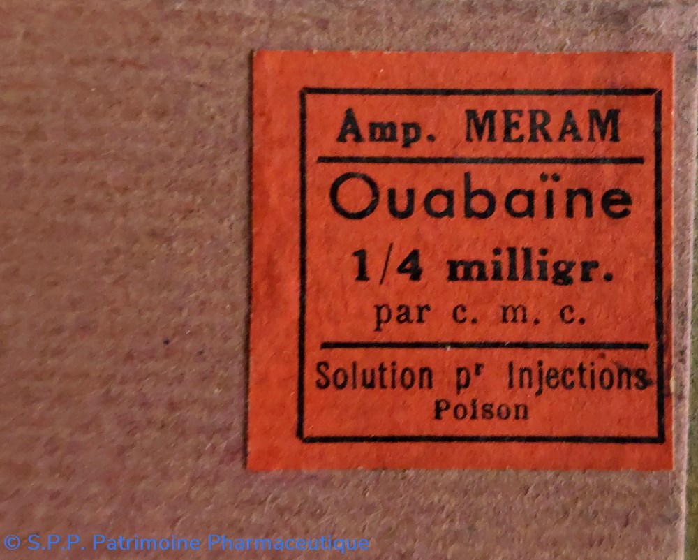 science pharmacie ouabaine ampoules meram 1 4 mg par cmc