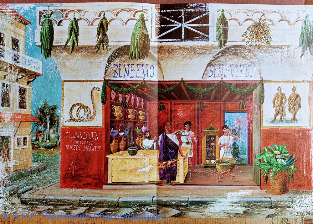 Pharmacie Romaine du XI Siècle / Lab ROUSSEL n4 science pharmacie romaine du xi siecle lab roussel n4