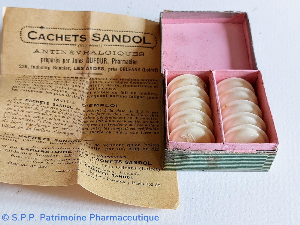 SANDOL (Cachets) 3 science sandol cachets