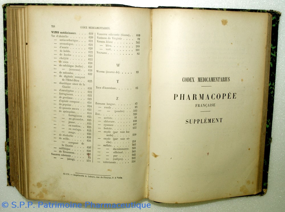 science pharmacie codex medicamentarius 1895 pharmacopee francaise