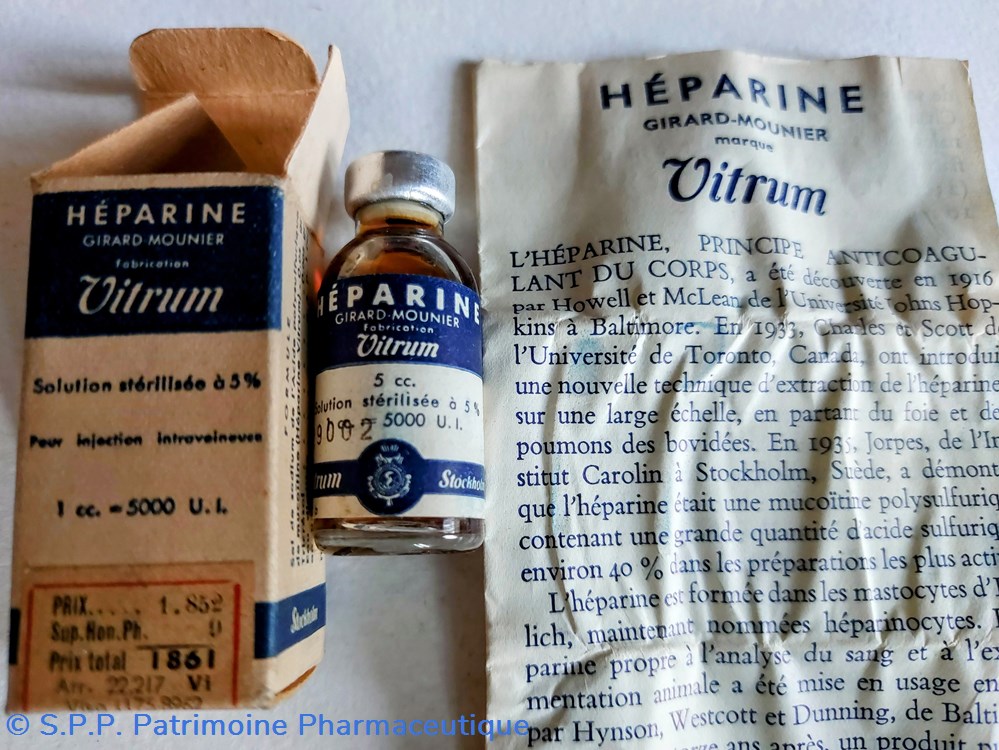 HÉPARINE VITRUM science pharmacie heparine vitrum