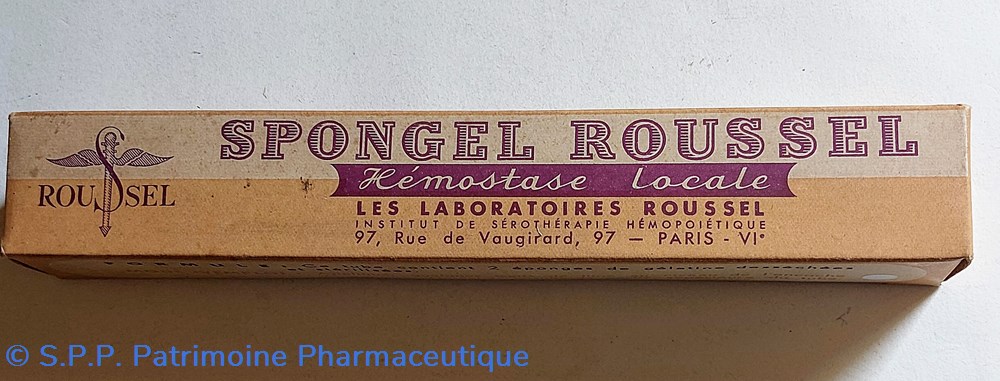 science pharmacie spongel roussel hemostase locale