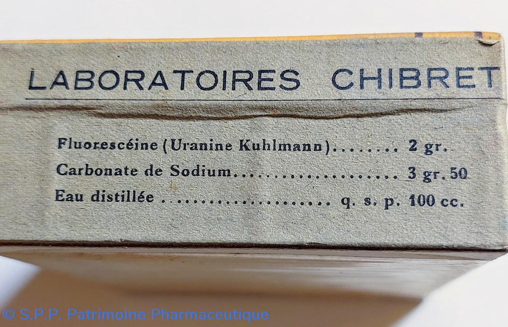 COLLYRE FLUORESCÉINE CHIBRET 2% 5 science pharmacie collyre fluoresceine chibret 2