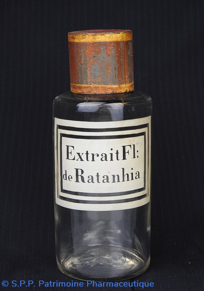 Flacon en verre petit modèle étiquette blanche Pharmacie RAVASSE science flacon en verre petit modele etiquette blanche pharmacie ravasse