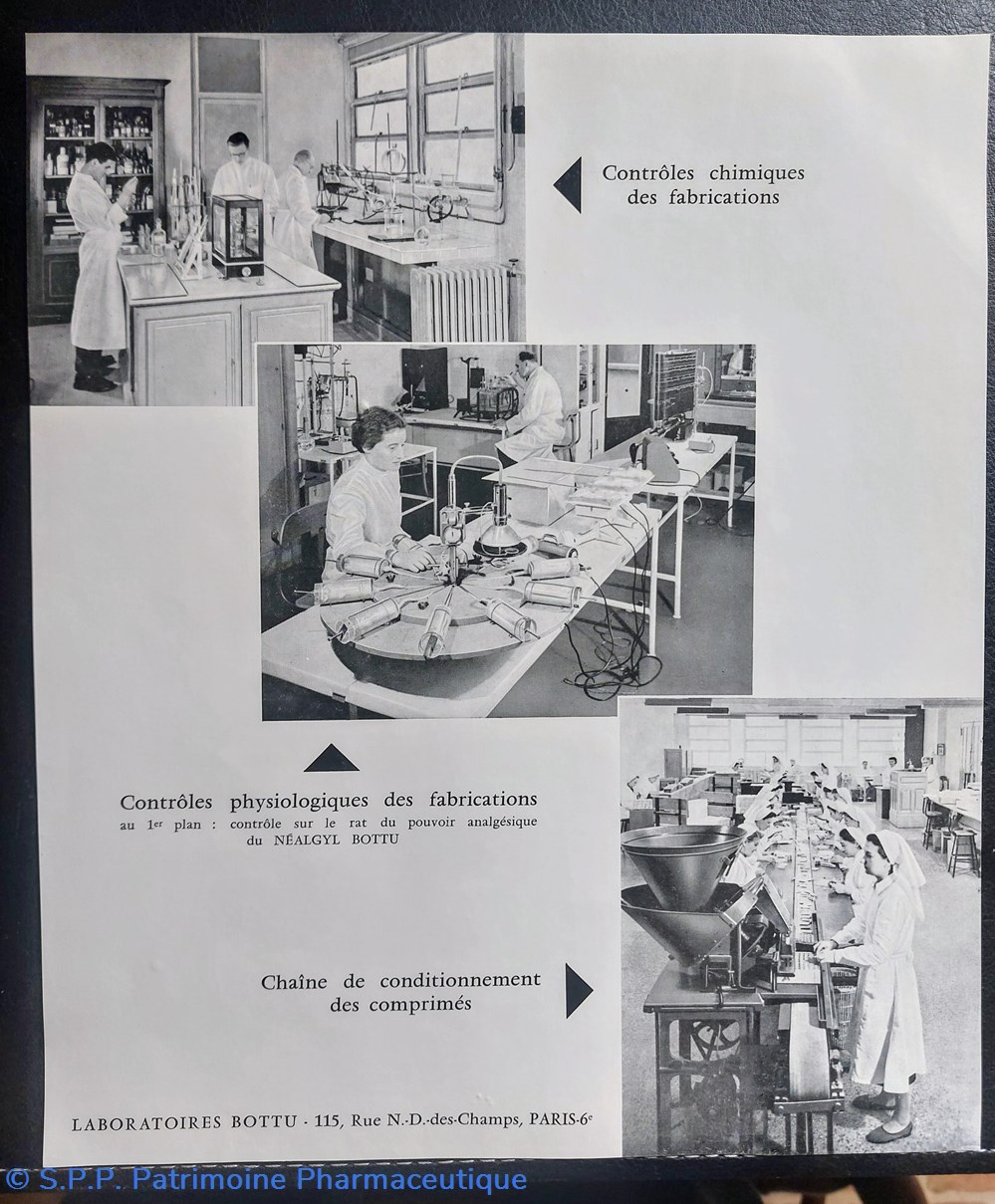 documents anciens vieux hopitaux de france laboratoires bottu