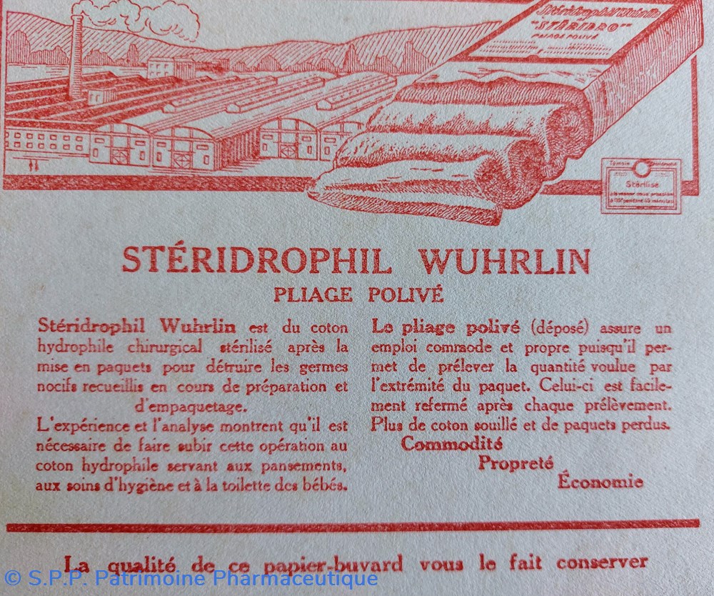 STERIDROPHIL WUHRLIN : Coton Hydrophile 3 science pharmacie steridrophil wuhrlin coton hydrophile