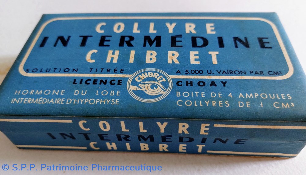 COLLYRE INTERMÉDINE CHIBRET Ampoules science pharmacie collyre intermedine chibret ampoules