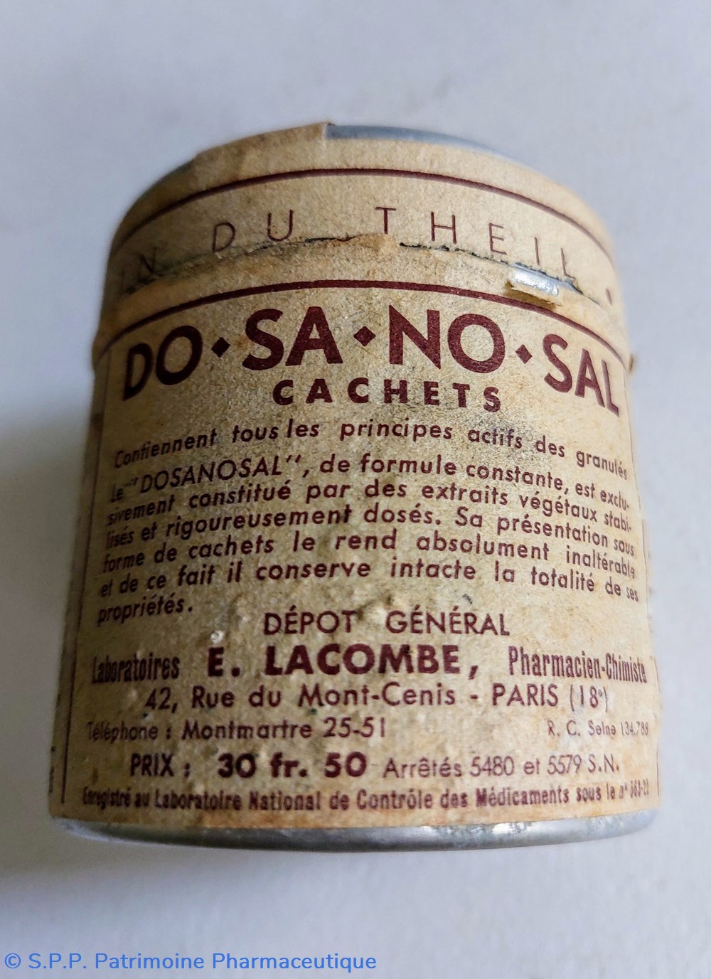 DO. SA. NO. SAL CACHETS conditionnement provisoire 2 science pharmacie do sa no sal cachets conditionnement provisoire