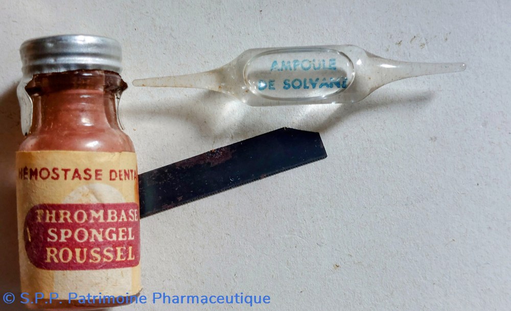 Hémostase dentaire / Thrombase - Spongel 5 science pharmacie hemostase dentaire thrombase spongel