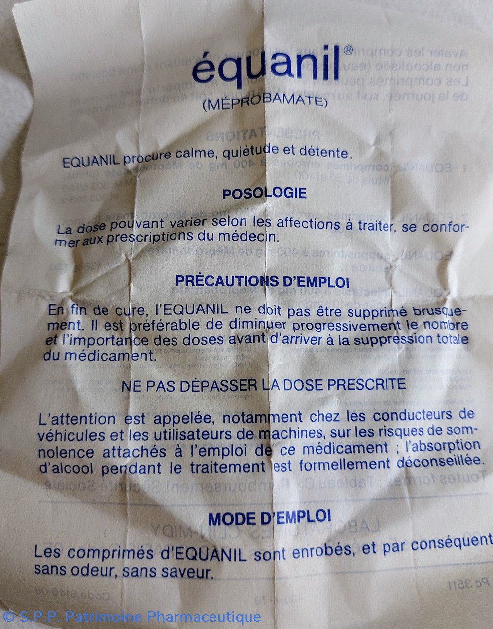 EQUANIL 250 (Comprimés enrobés) 7 science equanil 250 comprimes enrobes