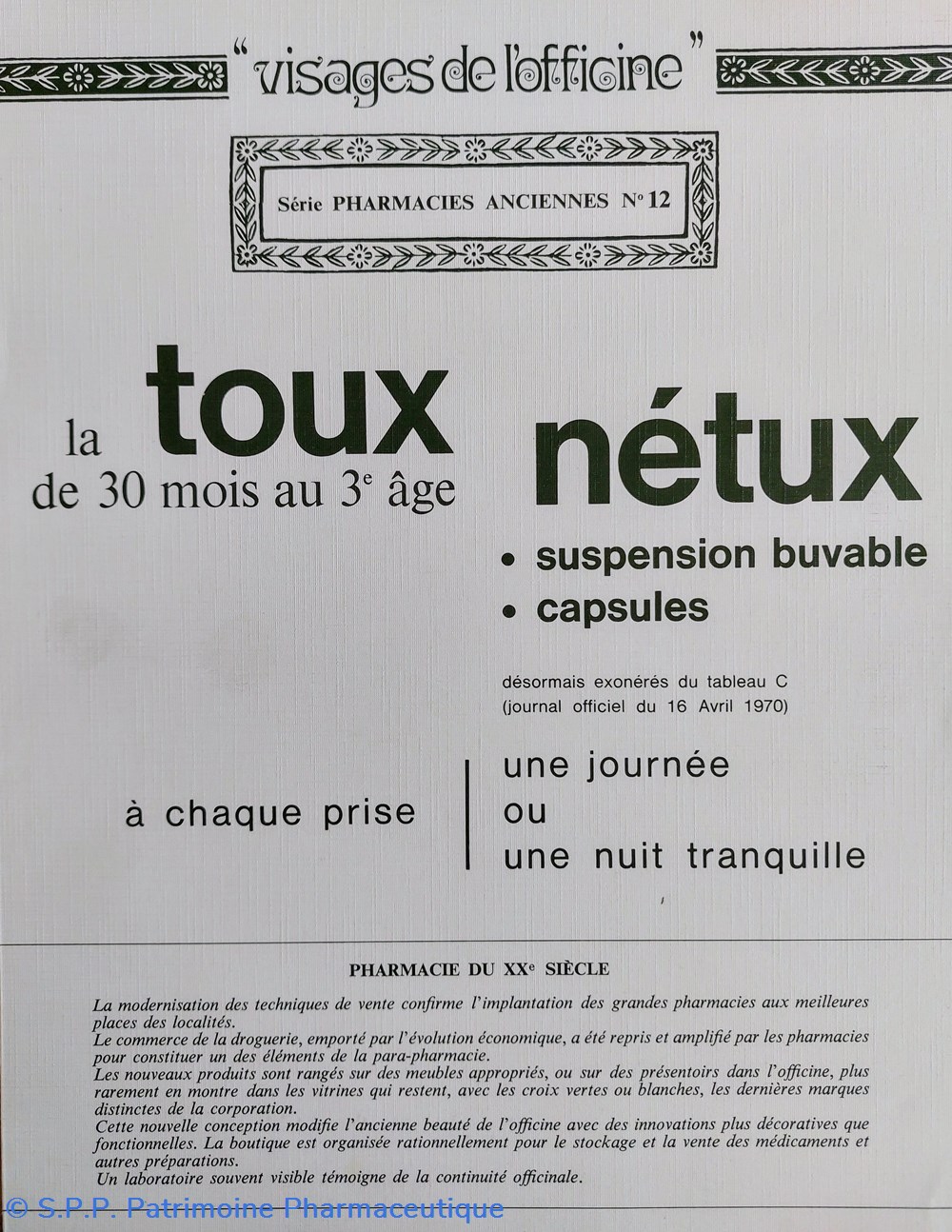 science pharmacie du xx siecle lab roussel n12