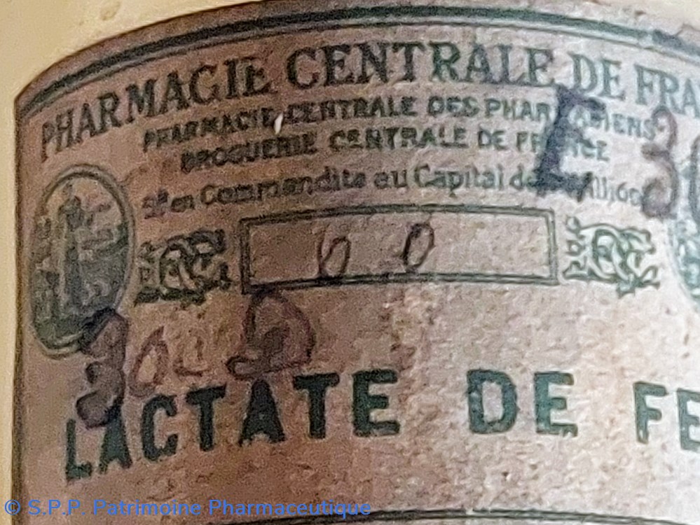Lactate de Fer - Flacon en verre blanc 3 science pharmacie lactate de fer flacon en verre blanc