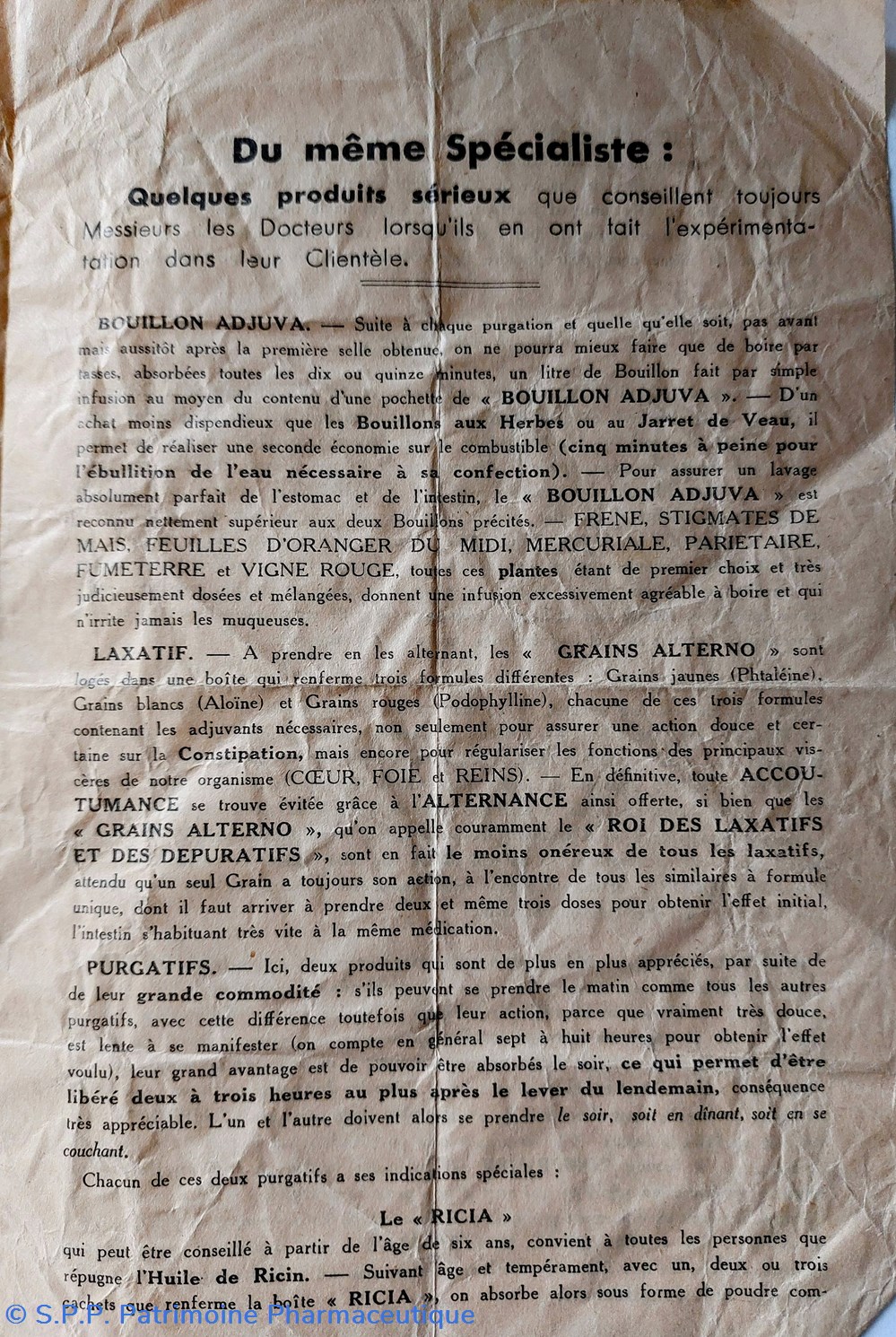 documents anciens du flukalm info produit