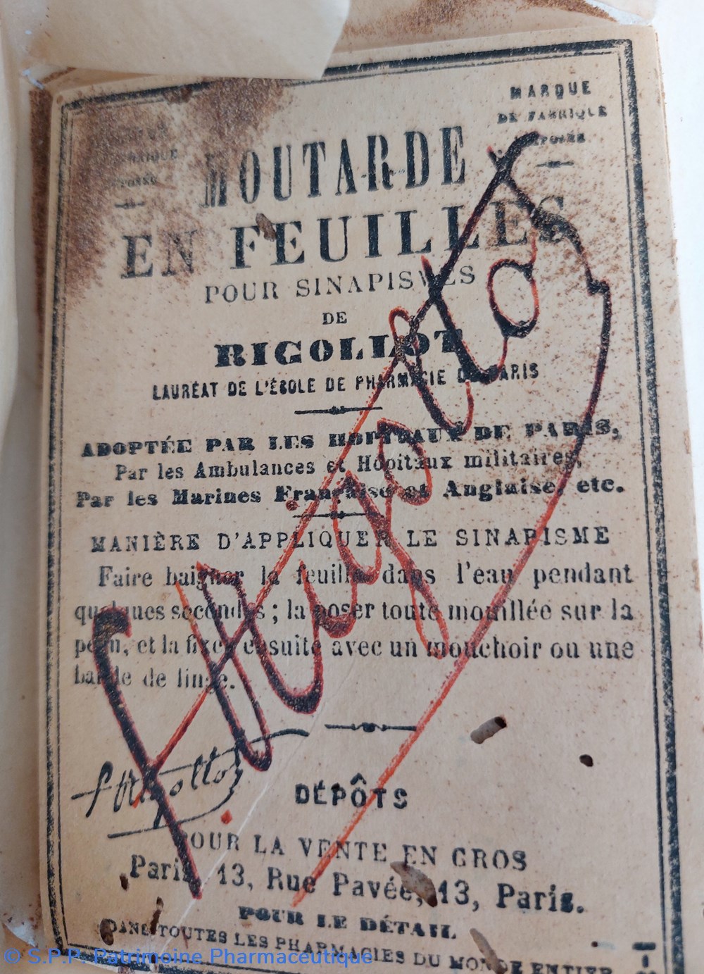 PAPIER RIGOLLOT ( Moutarde en feuilles) 6 science papier rigollot moutarde en feuilles