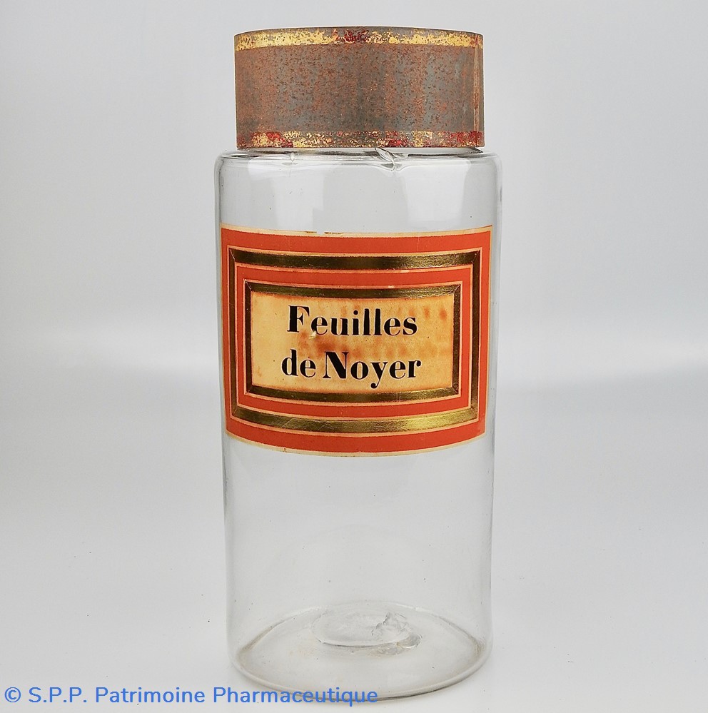Flacon en verre Herboristerie très grand modèle ¨Pharmacie RAVASSE science flacon en verre herboristerie tres grand modele pharmacie ravasse