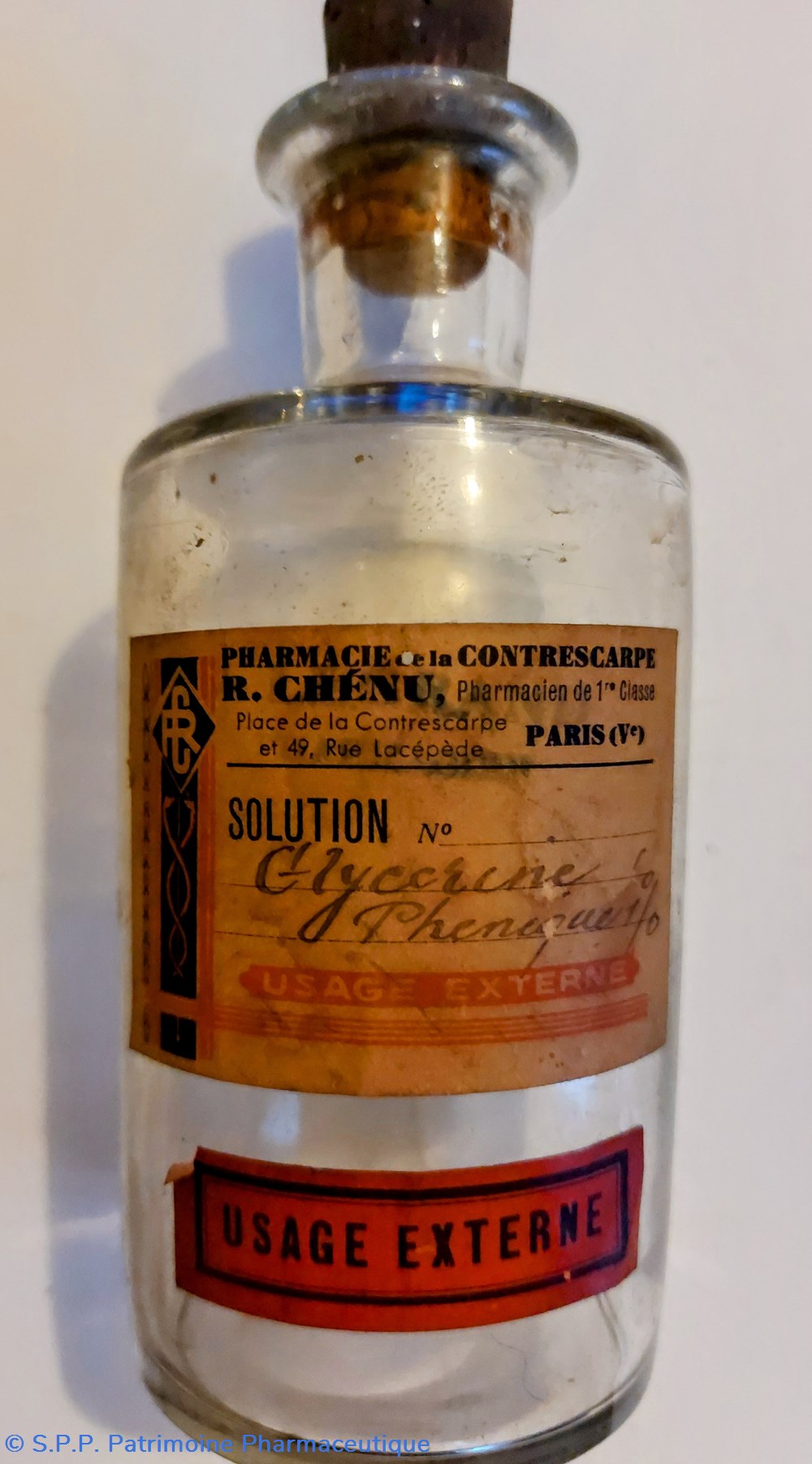 GLYCÉRINE PHENIQUEE 1% science pharmacie glycerine pheniquee 1
