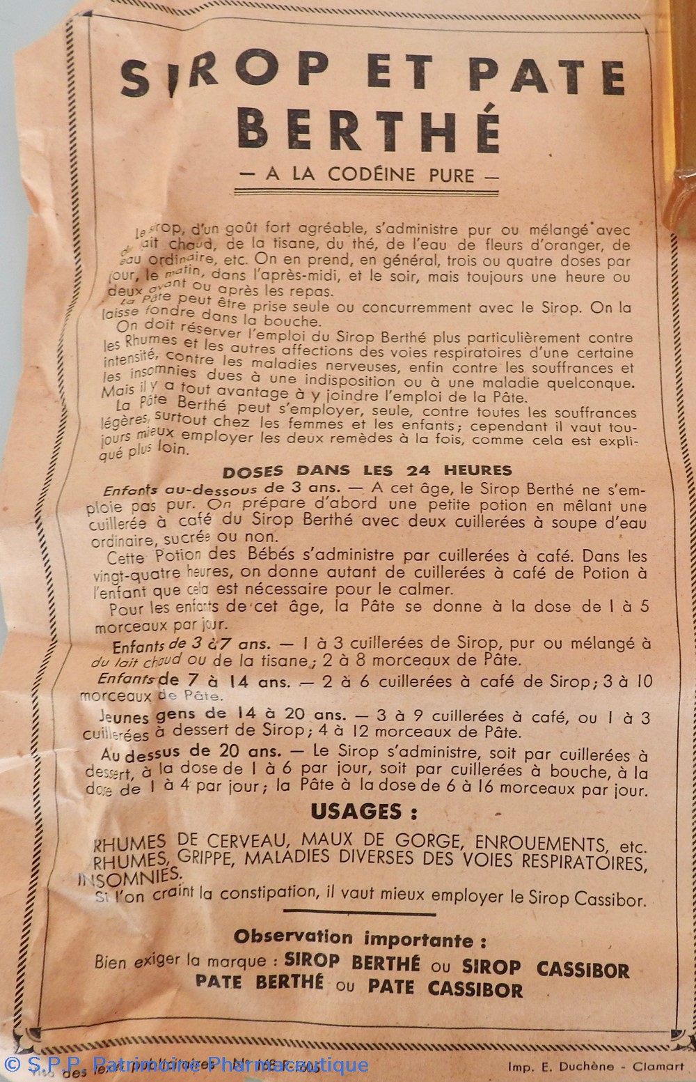 Sirop de BERTHÉ à la codéïne 5 science pharmacie sirop de berthe a la codeine