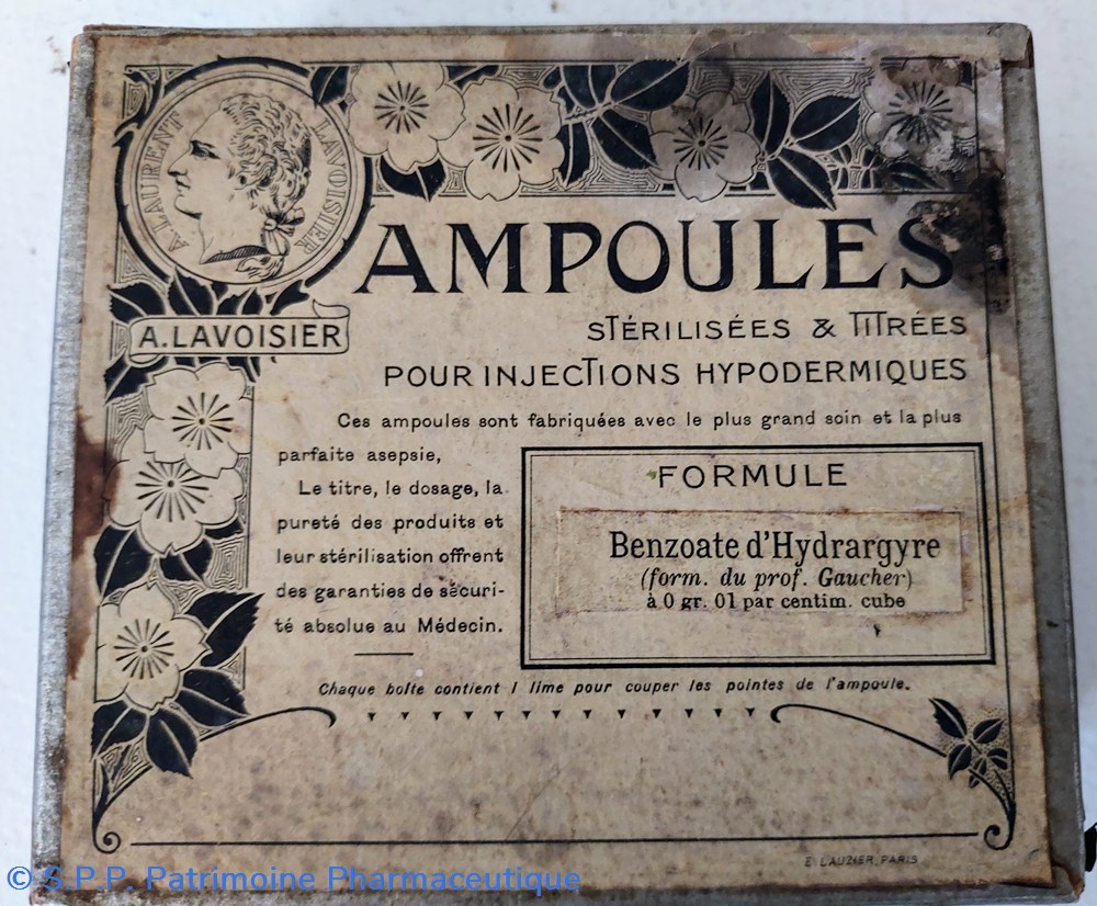science pharmacie benzoate hydrargyre ampoules
