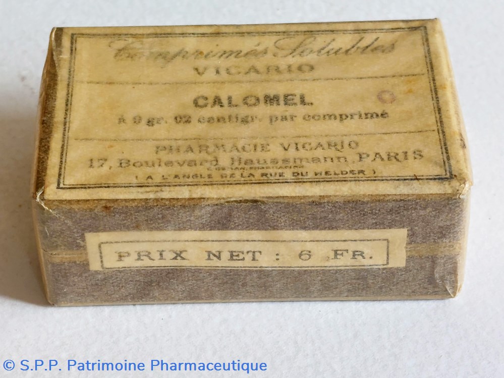 CALOMEL Comprimés VICARIO 4 science calomel comprimes vicario