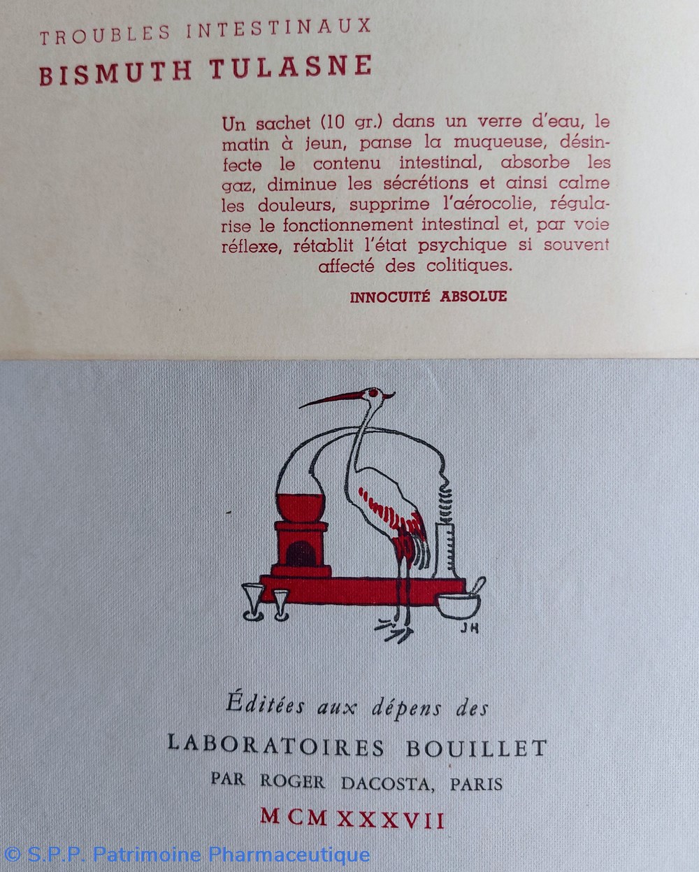Bismuth TULASNE / Fables de La Fontaine 4 objets publicitaires bismuth tulasne fables de la fontaine