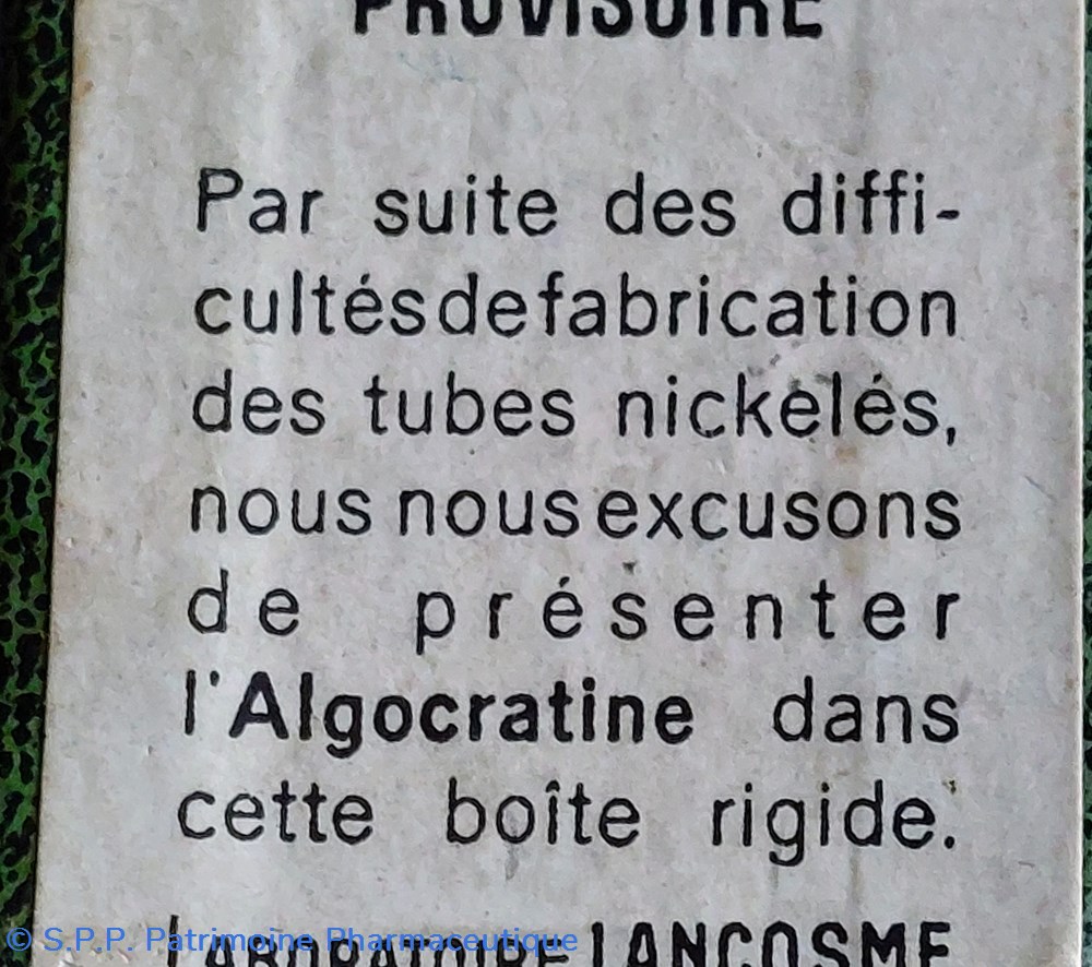 ALGOCRATINE Cachets LANCOSME 6 science pharmacie algocratine cachets lancosme