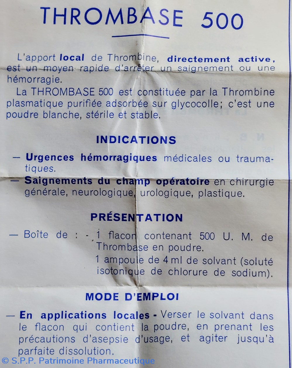 THROMBASE 500 Flacon + ampoule I. S. H. 7 science pharmacie thrombase 500 flacon ampoule i s h