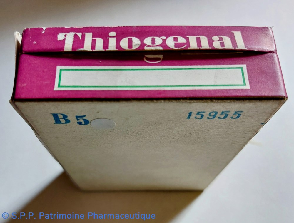 THIOGENAL- 1 flacon 1 g et 1 ampoule 10 cc. 6 science pharmacie thiogenal 1 flacon 1 g et 1 ampoule 10 cc