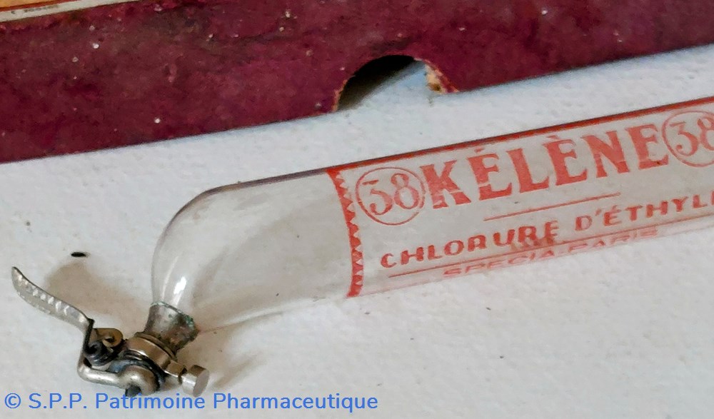 Chlorure d'ethyle - Tube courbe 30 g 'KÉLÈNE 6 science pharmacie chlorure ethyle tube courbe 30 g kelene