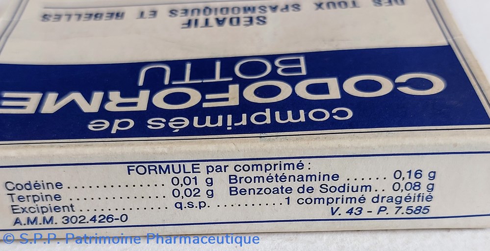 CODOFORME BOTTU ( Comprimés ). 3 science codoforme bottu comprimes