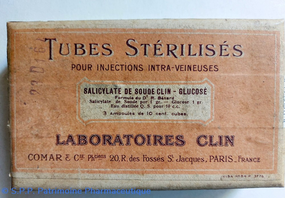 science pharmacie salicylate de soude clin glucose ampoules