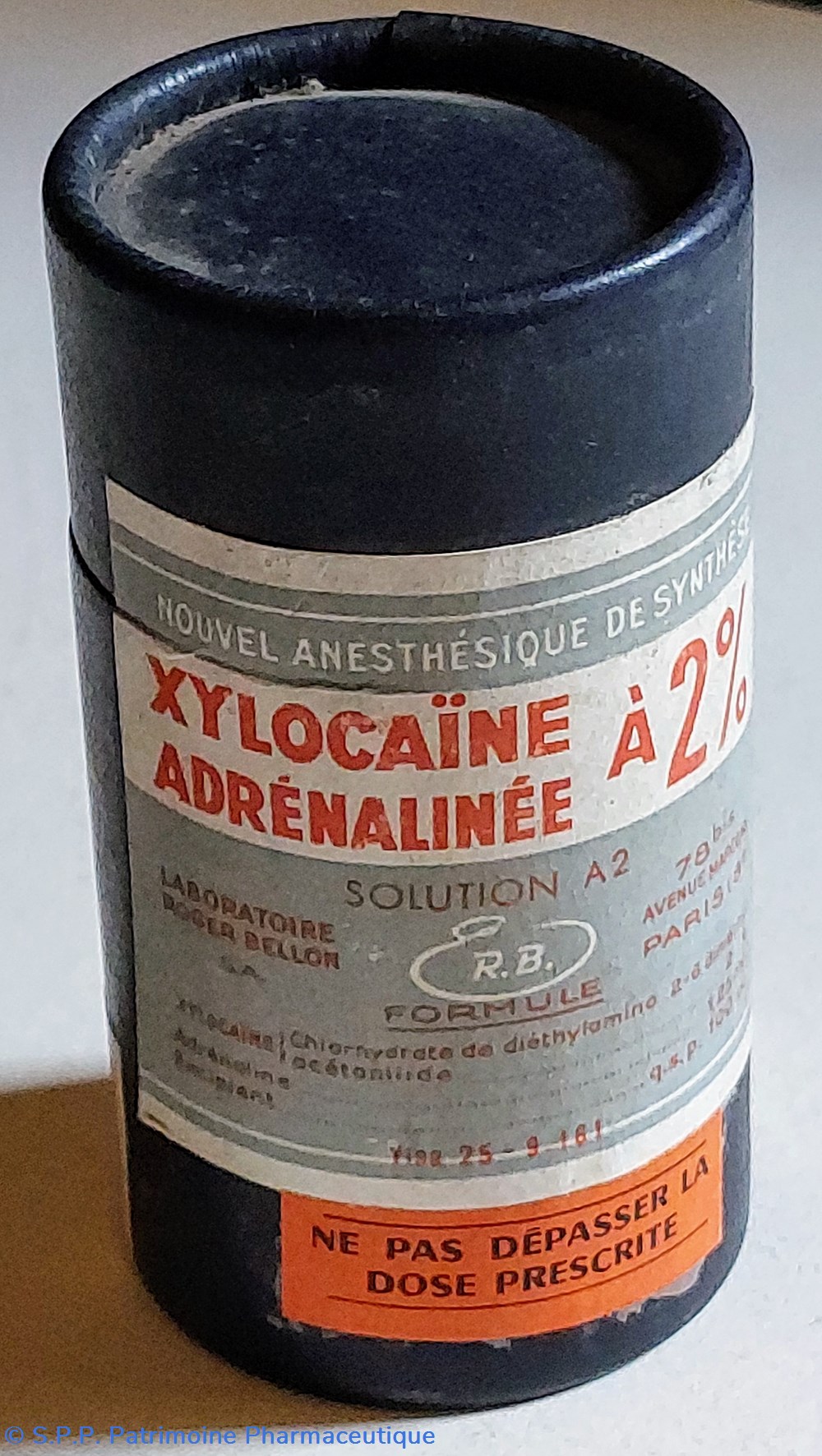XYLOCAÏNE ADRÉNALINÉE à 2% R. Bellon 6 science pharmacie xylocaine adrenalinee a 2 r bellon