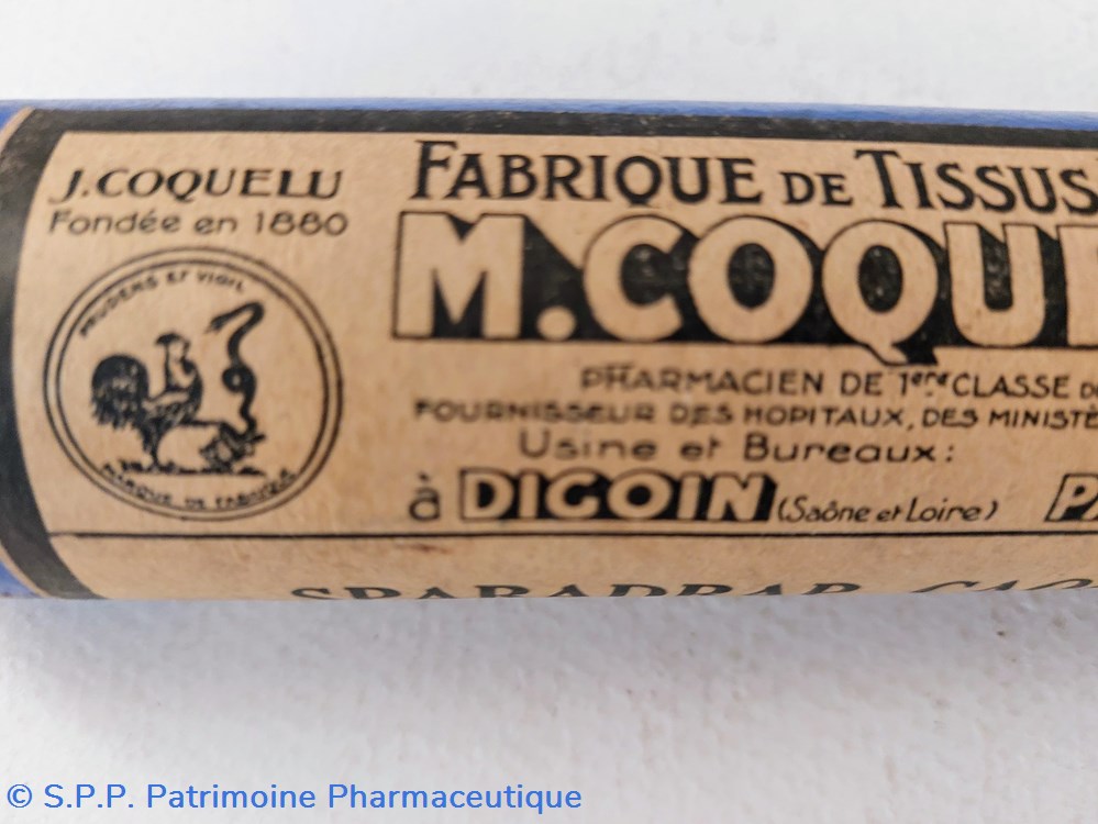 Sparadrap caoutchouté de Poix de Bourgogne / M.Coquelu ( tube bleu) 4 science sparadrap caoutchoute de poix de bourgogne m coquelu tube bleu