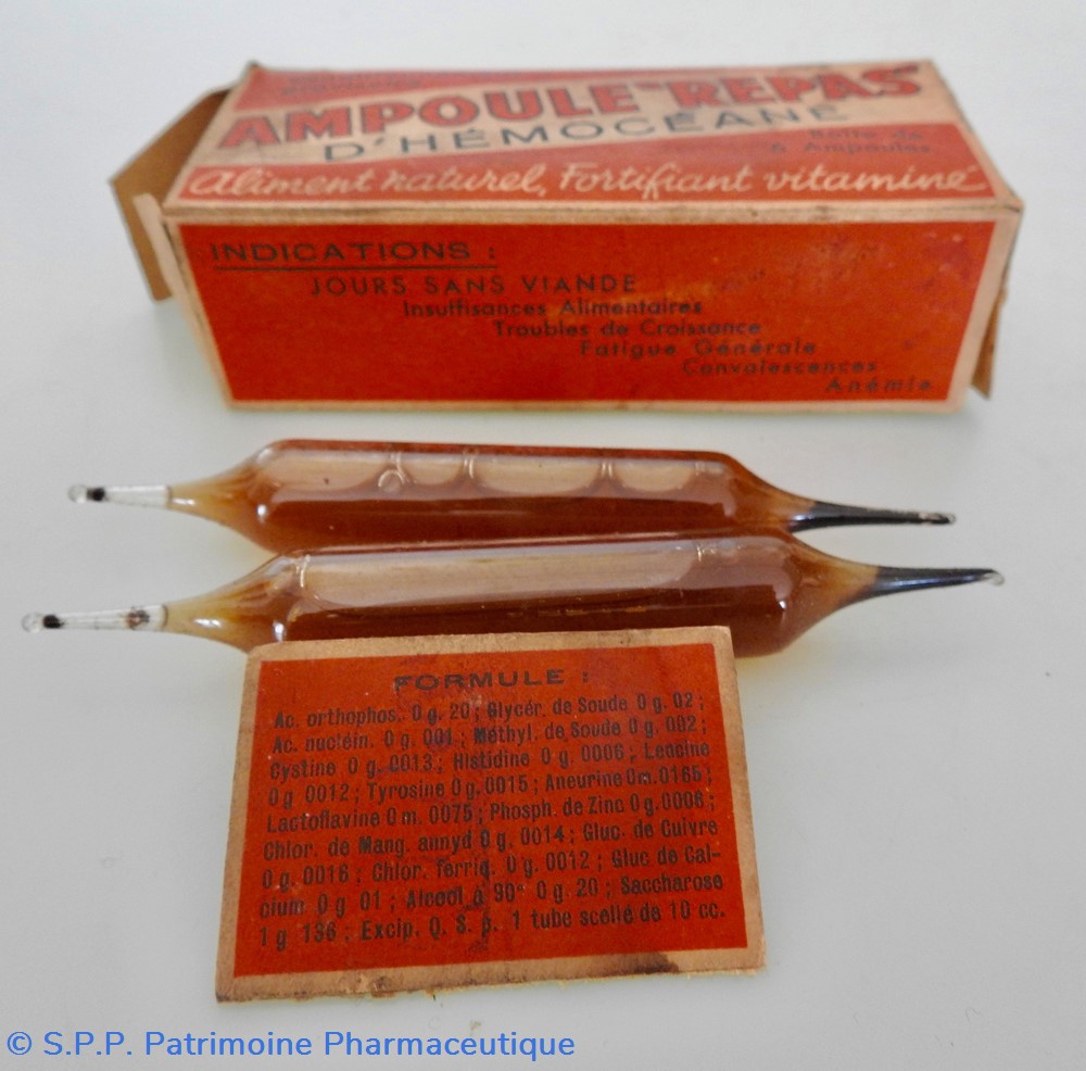 science pharmacie ampoules repas hemoceane