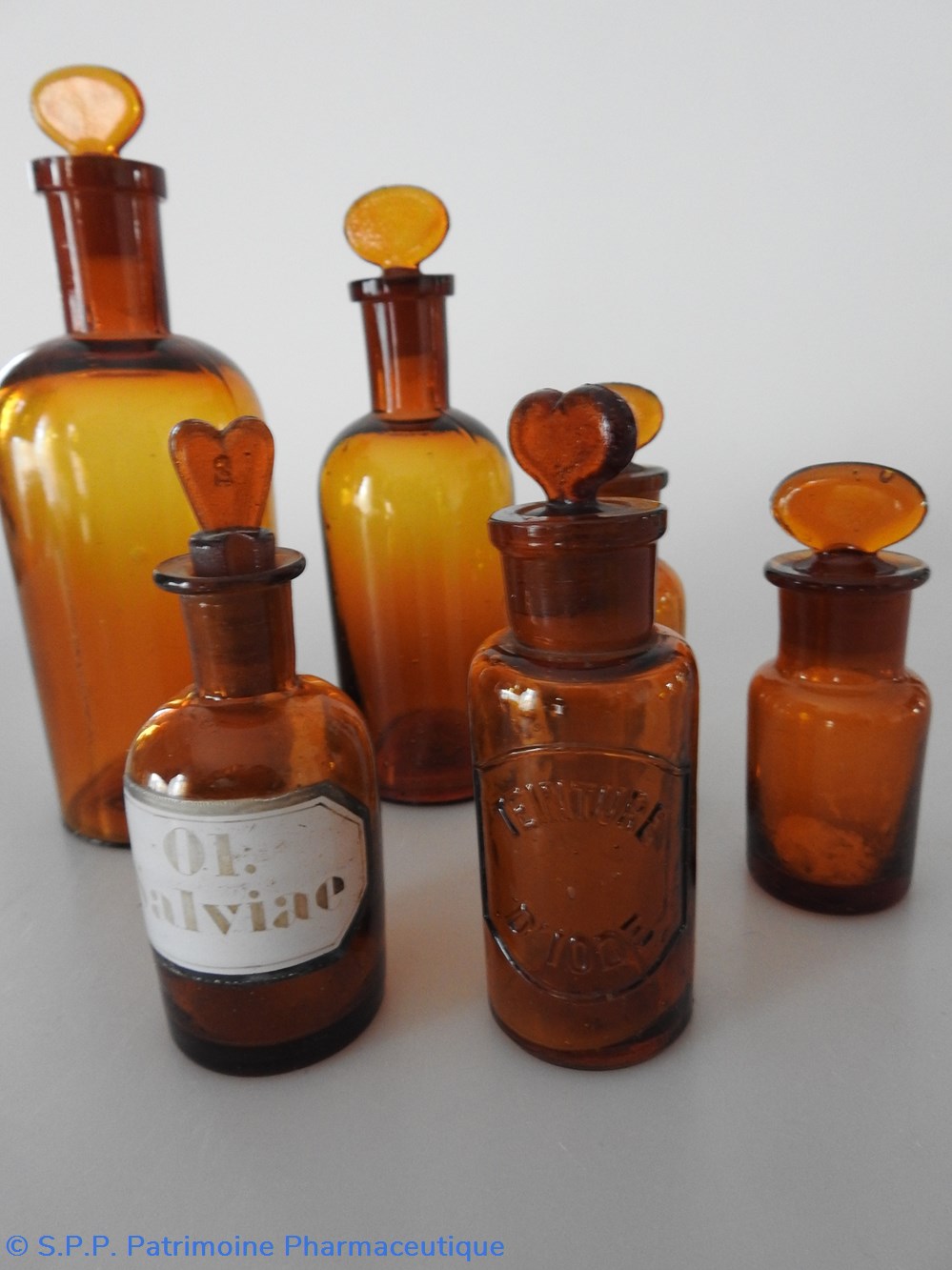 Lot de 6 flacons en verre ambré 4 science pharmacie lot de 6 flacons en verre ambre