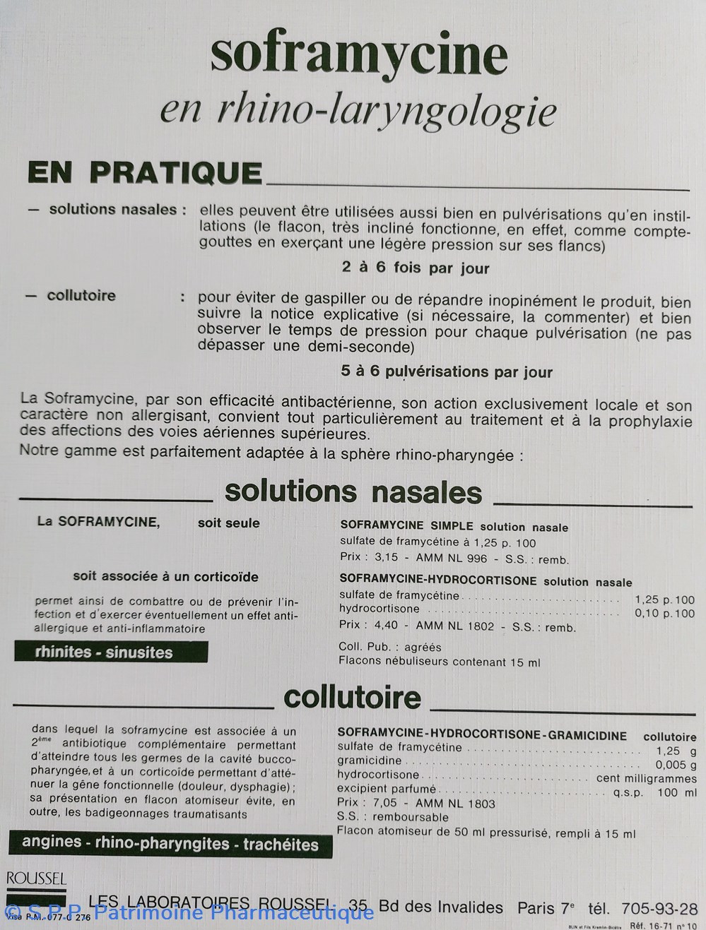 Pharmacie de Monastère X Siècle Lab ROUSSEL n10 5 science pharmacie de monastere x siecle lab roussel n10