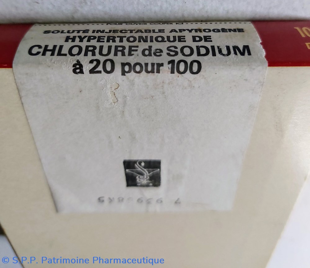 6 ampoules 10 ml CHLORURE DE SODIUM à 20 % 3 science pharmacie 6 ampoules 10 ml chlorure de sodium a 20