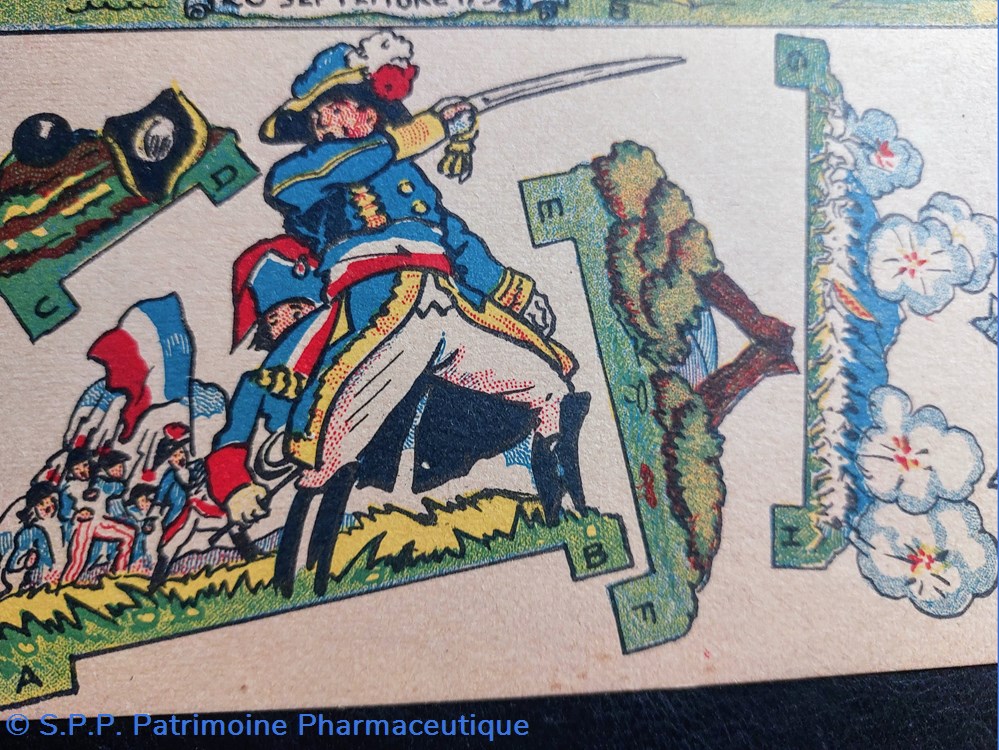 PHOSPHATINE / Découpages " Valmy" 5 objets publicitaires phosphatine decoupages valmy