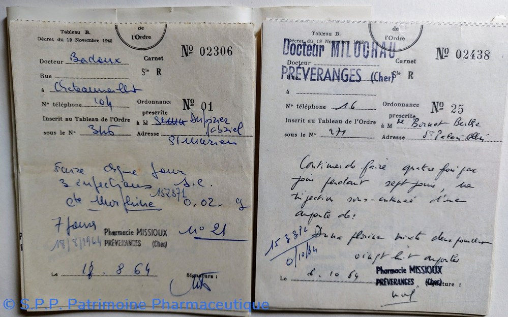 documents anciens ordonnances 1958 a 1979 preveranges cher