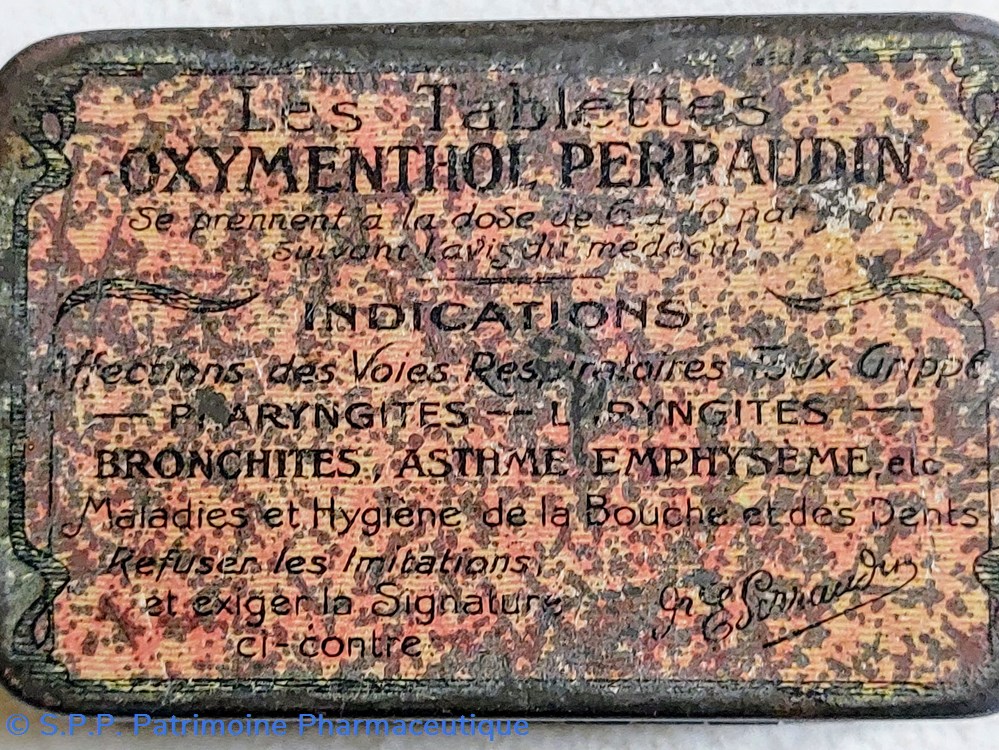 OXYMENTHOL PERRAUDIN Tablettes 4 science pharmacie oxymenthol perraudin tablettes