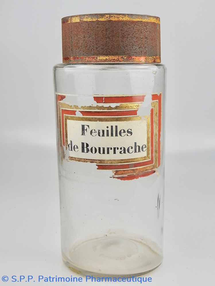 Flacon en verre Herboristerie très grand modèle Pharmacie RAVASSE science flacon en verre herboristerie tres grand modele pharmacie ravasse